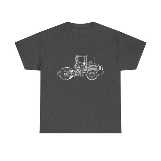 Forklift Blueprint Line Design Unisex Heavy Cotton Tee