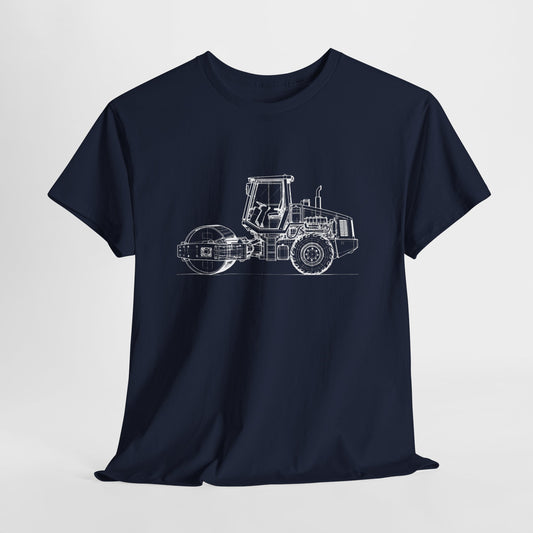 Compactor Blueprint Line Design Unisex Heavy Cotton Tee