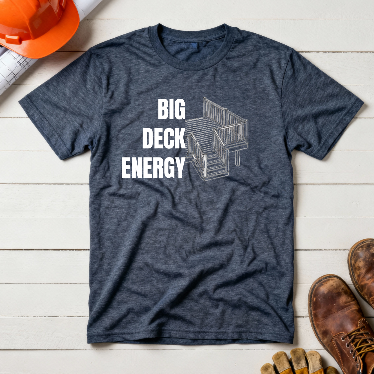 Big Deck Energy Construction Humor Unisex Jersey Short Sleeve Tee