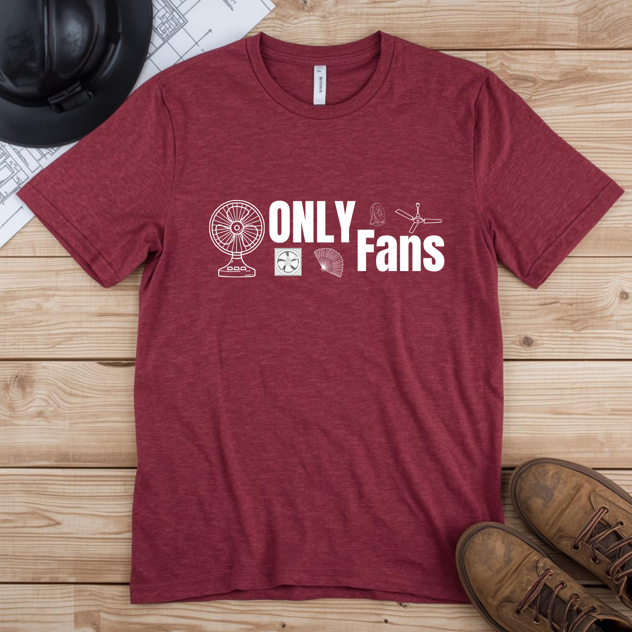 Only Fans Construction Humor Unisex Jersey Short Sleeve Tee