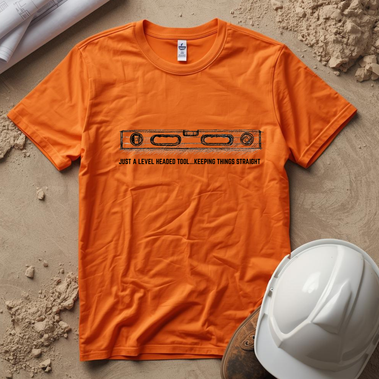 Just a Level Headed Tool... Keeping Things Straight Construction Humor Unisex Jersey Short Sleeve Tee
