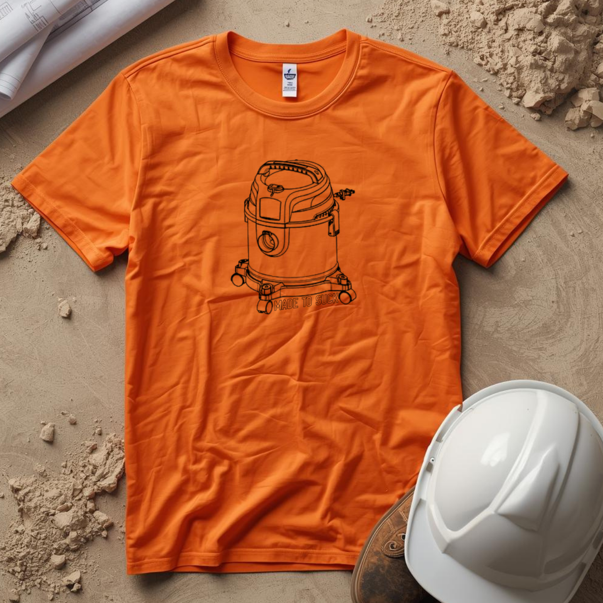 Made to Suck Construction Humor Unisex Jersey Short Sleeve Tee
