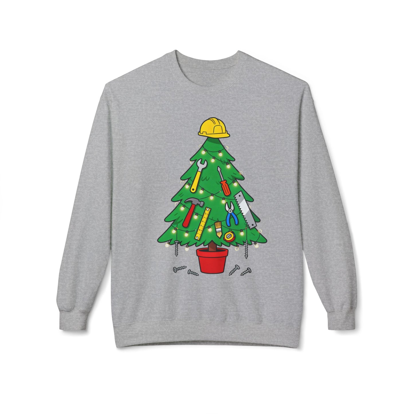 Tool Christmas Tree Unisex Midweight Softstyle Fleece Crewneck Sweatshirt