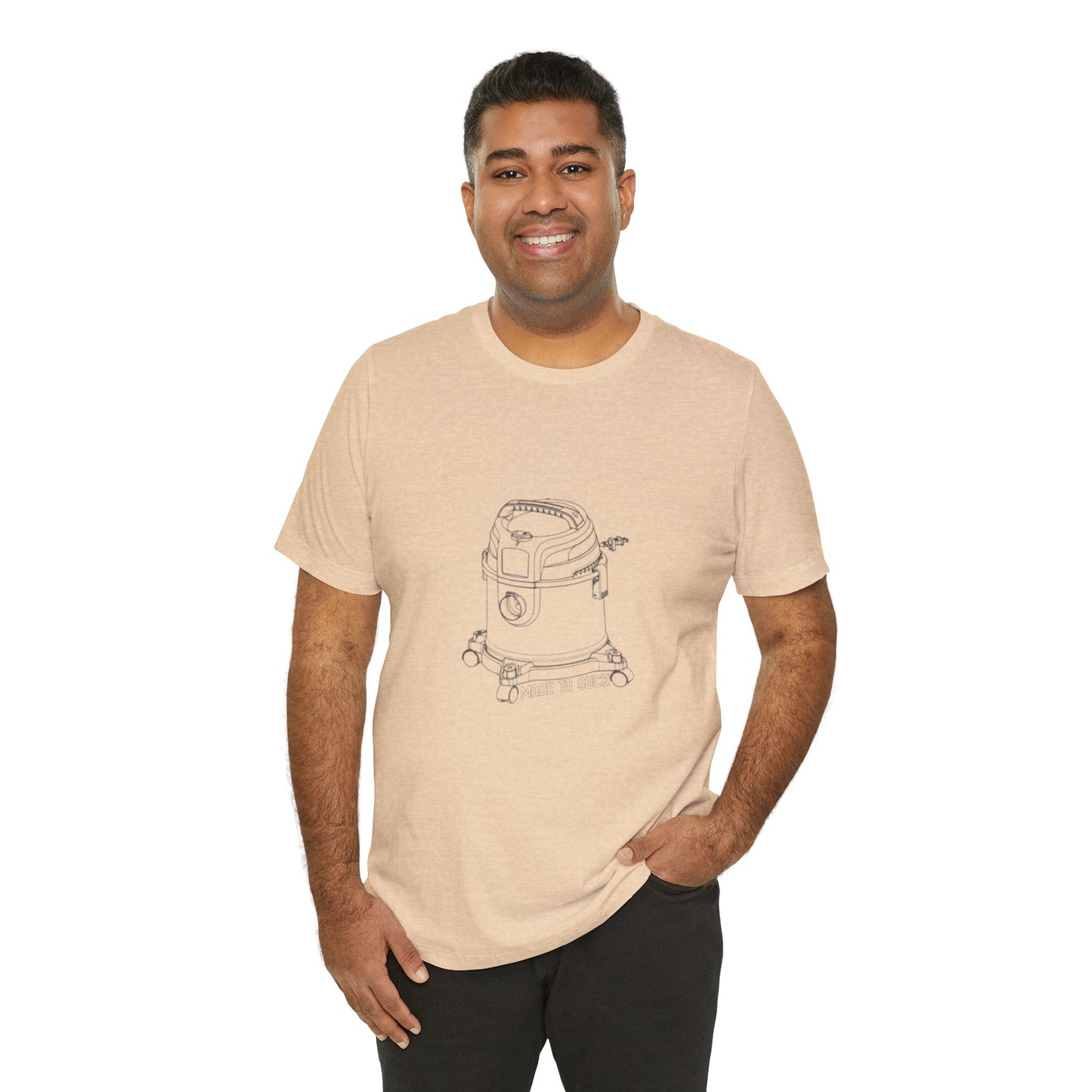 Made to Suck Construction Humor Unisex Jersey Short Sleeve Tee