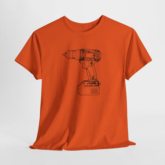 Impact Driver Blueprint Line Design Unisex Heavy Cotton Tee