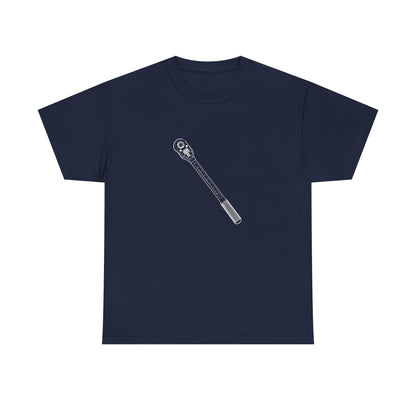 Torque Wrench Blueprint Line Design Unisex Heavy Cotton Tee