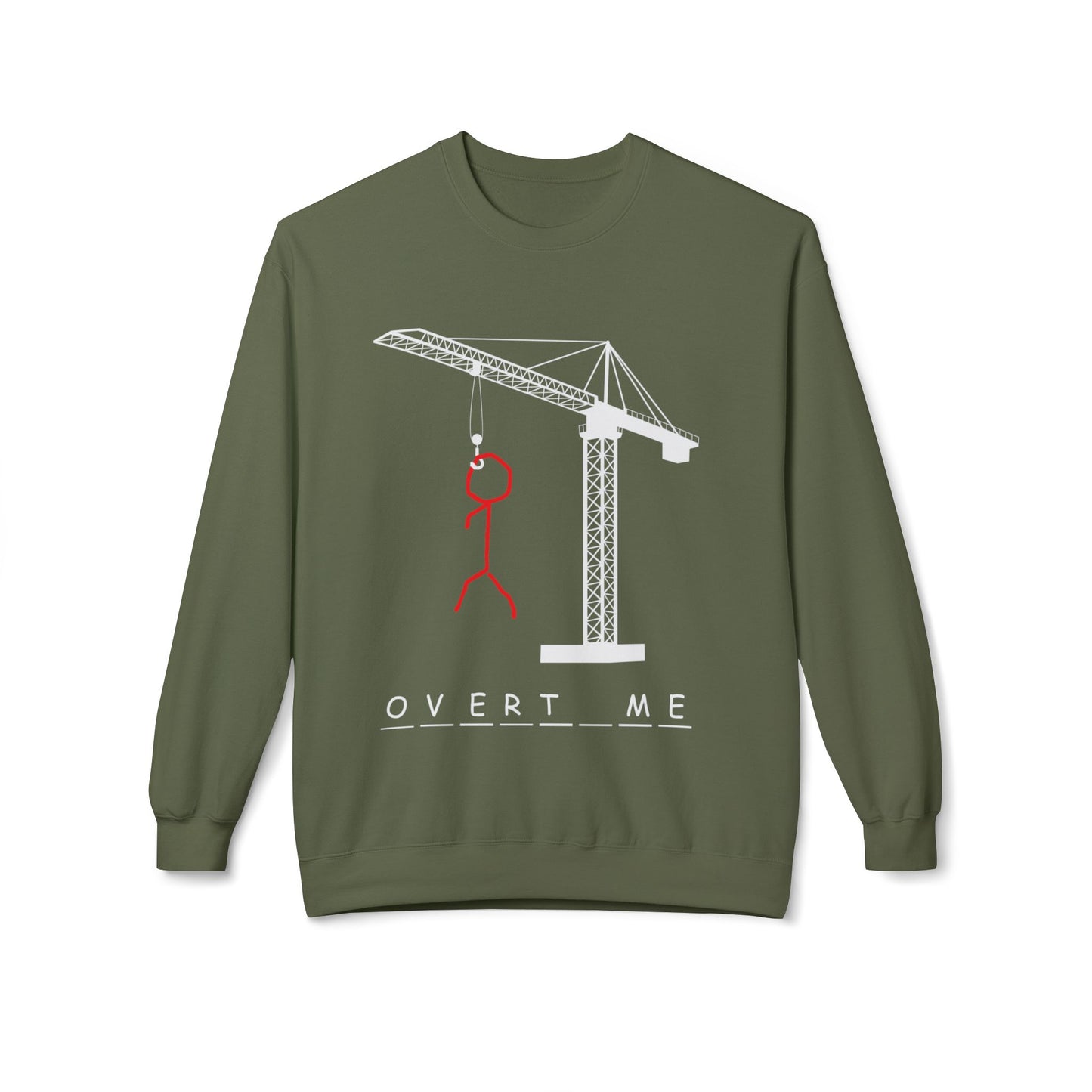 Overtime Hangman Unisex Midweight Softstyle Fleece Crewneck Sweatshirt