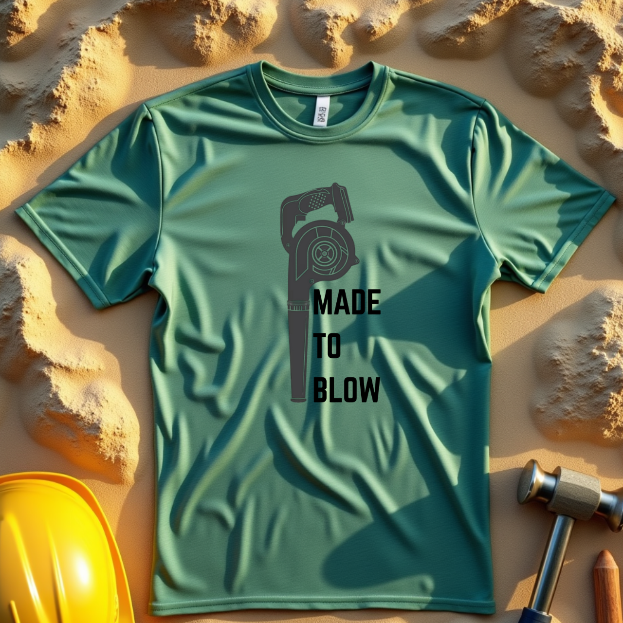 Humor Made to Blow Tee Construction Unisex Jersey Short Sleeve