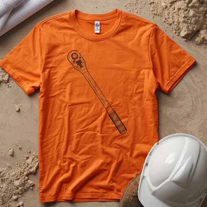 Torque Wrench Blueprint Line Design Unisex Heavy Cotton Tee