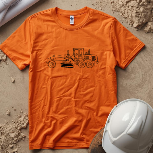 Grader Blueprint Line Design Unisex Heavy Cotton Tee