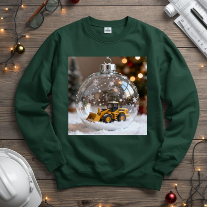 Let it Snow Bulldozer Unisex Midweight Softstyle Fleece Crewneck Sweatshirt