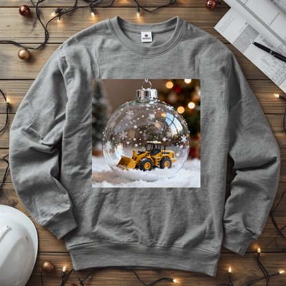 Let it Snow Bulldozer Unisex Midweight Softstyle Fleece Crewneck Sweatshirt