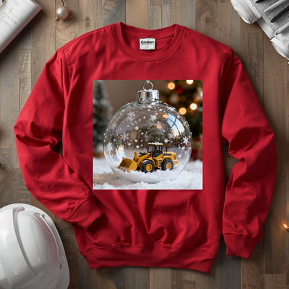 Let it Snow Bulldozer Unisex Midweight Softstyle Fleece Crewneck Sweatshirt