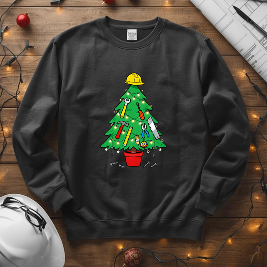 Tool Christmas Tree Unisex Midweight Softstyle Fleece Crewneck Sweatshirt
