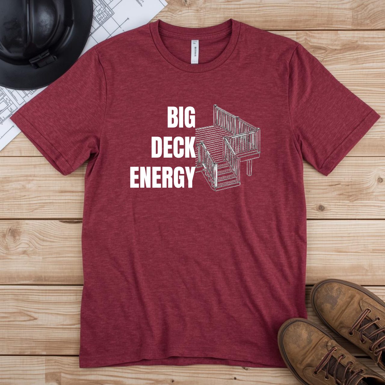 Big Deck Energy Construction Humor Unisex Jersey Short Sleeve Tee