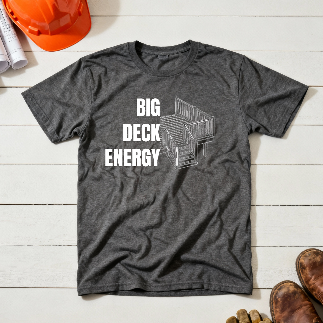 Big Deck Energy Construction Humor Unisex Jersey Short Sleeve Tee