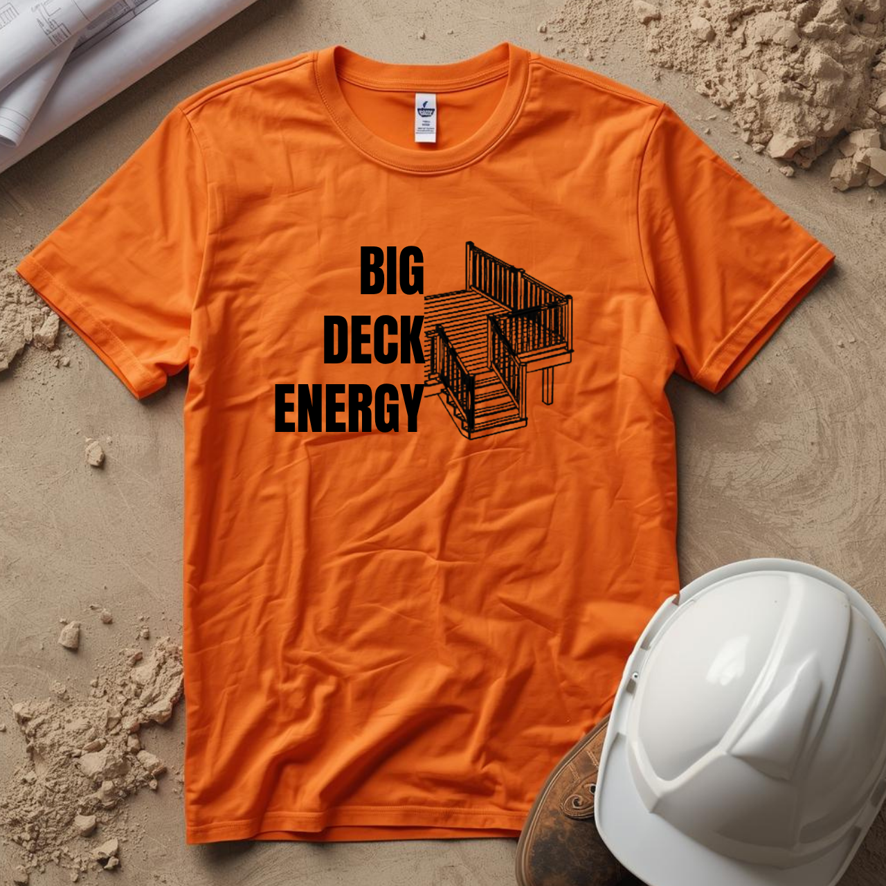 Big Deck Energy Construction Humor Unisex Jersey Short Sleeve Tee