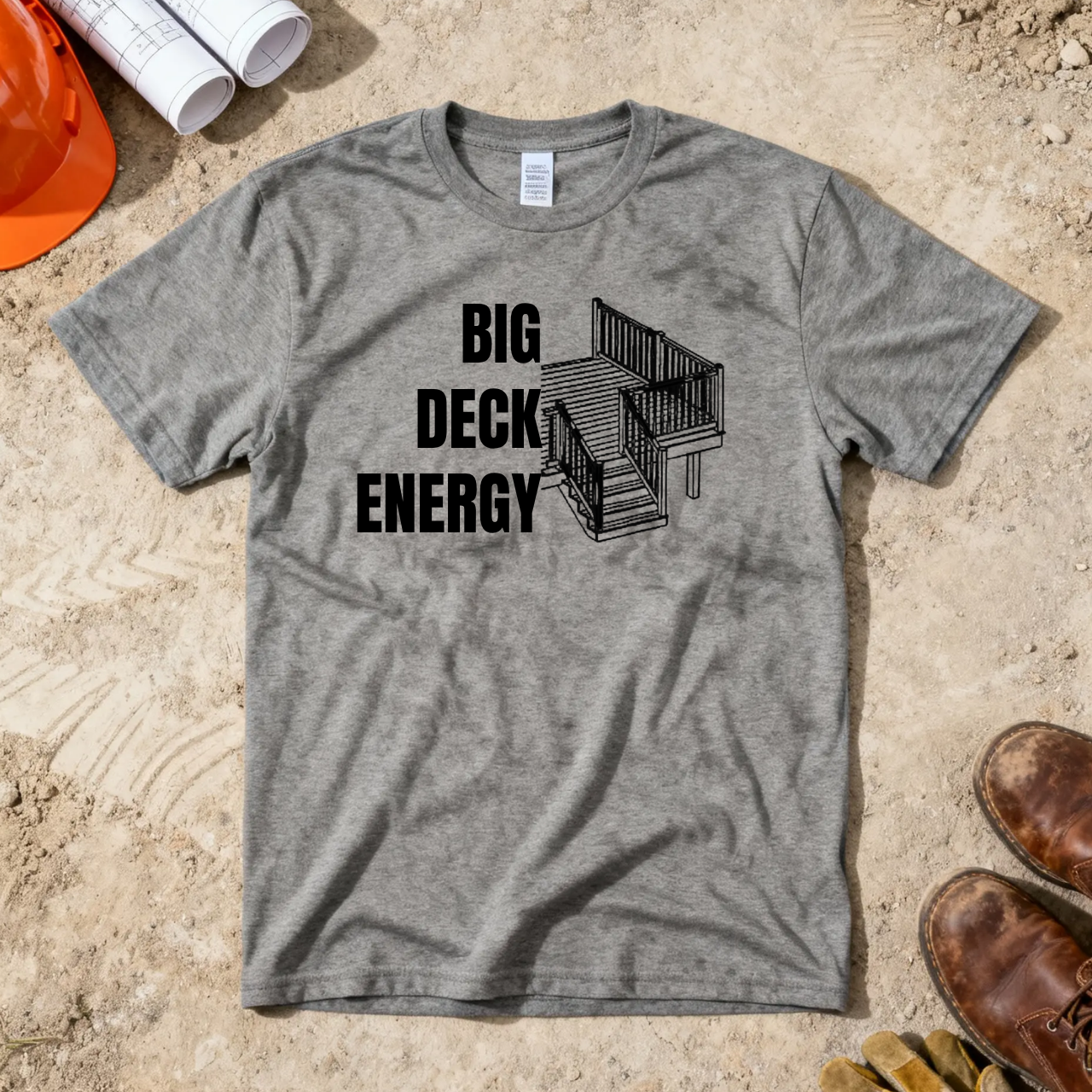 Big Deck Energy Construction Humor Unisex Jersey Short Sleeve Tee