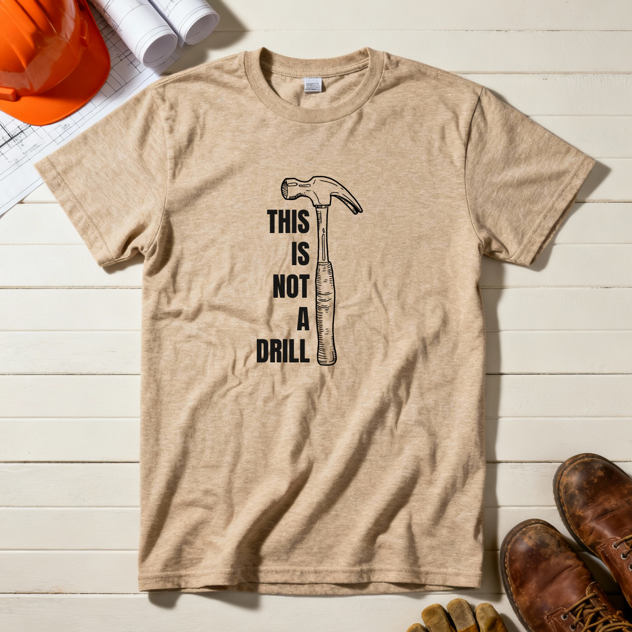 This is not a Drill (Hammer) Construction Humor Unisex Jersey Short Sleeve Tee