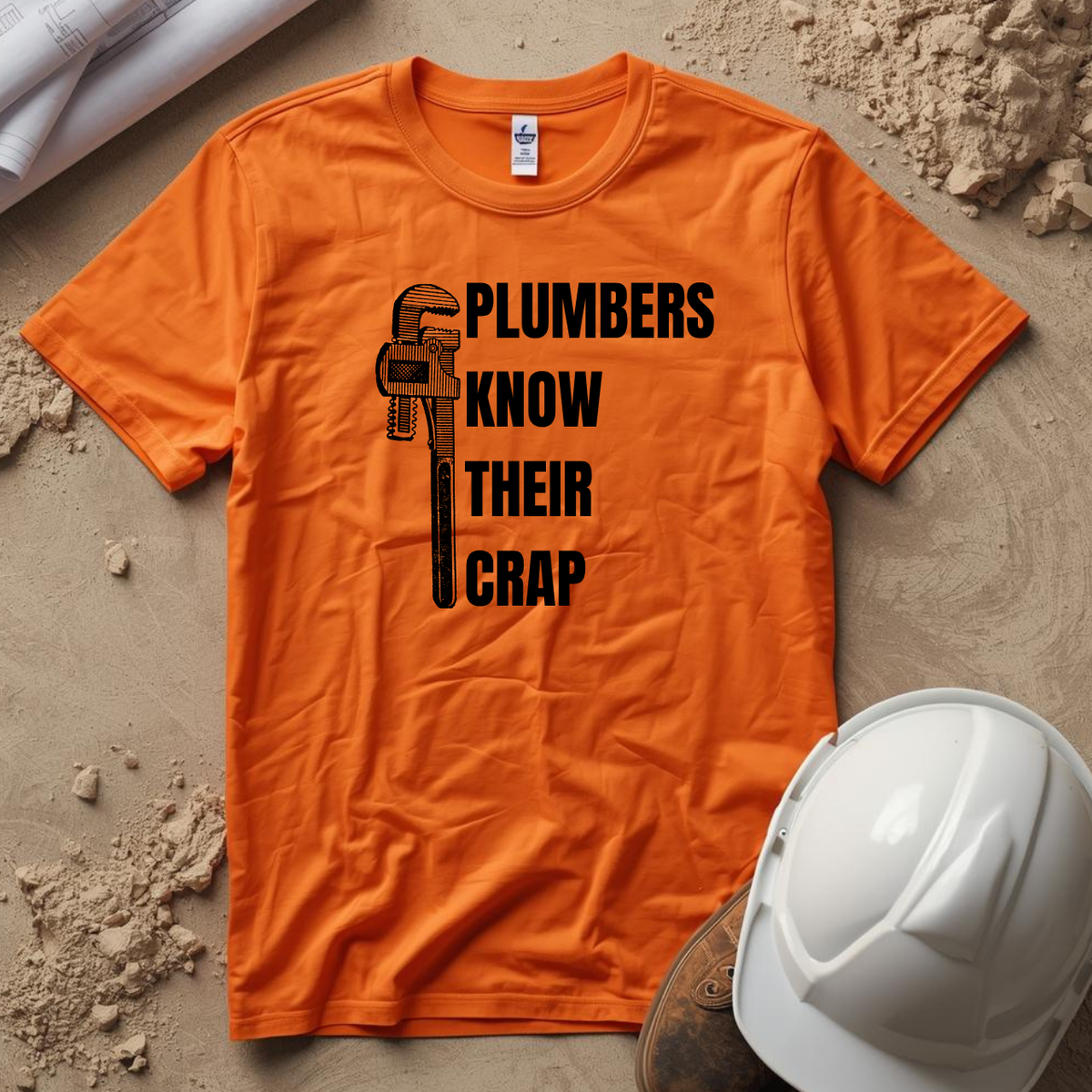Plumbers Know Their Crap Construction Humor Unisex Jersey Short Sleeve Tee