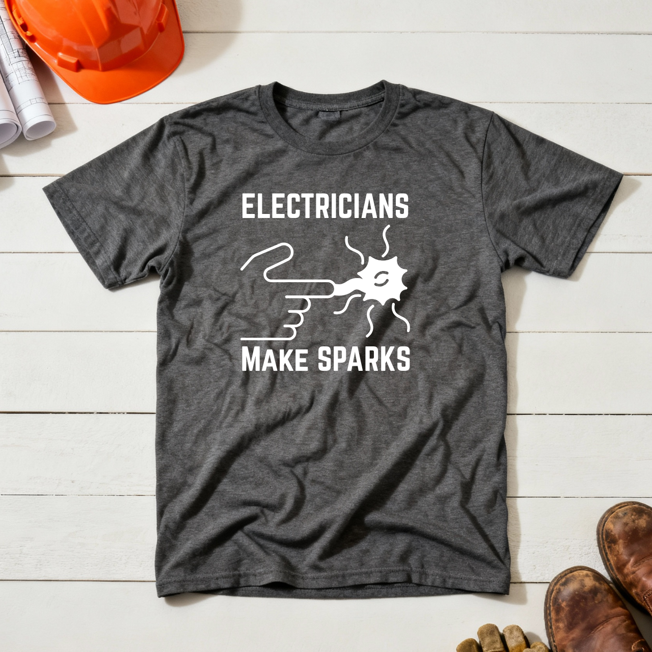 Electricians Make Sparks Construction Humor Unisex Jersey Short Sleeve Tee