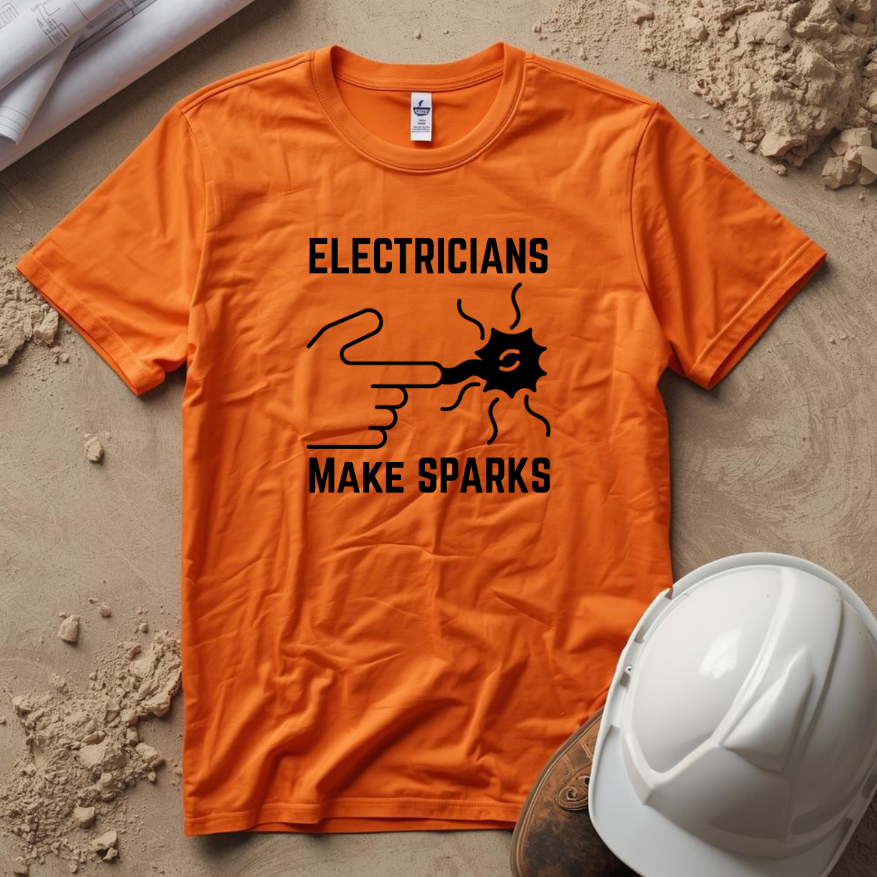 Electricians Make Sparks Construction Humor Unisex Jersey Short Sleeve Tee