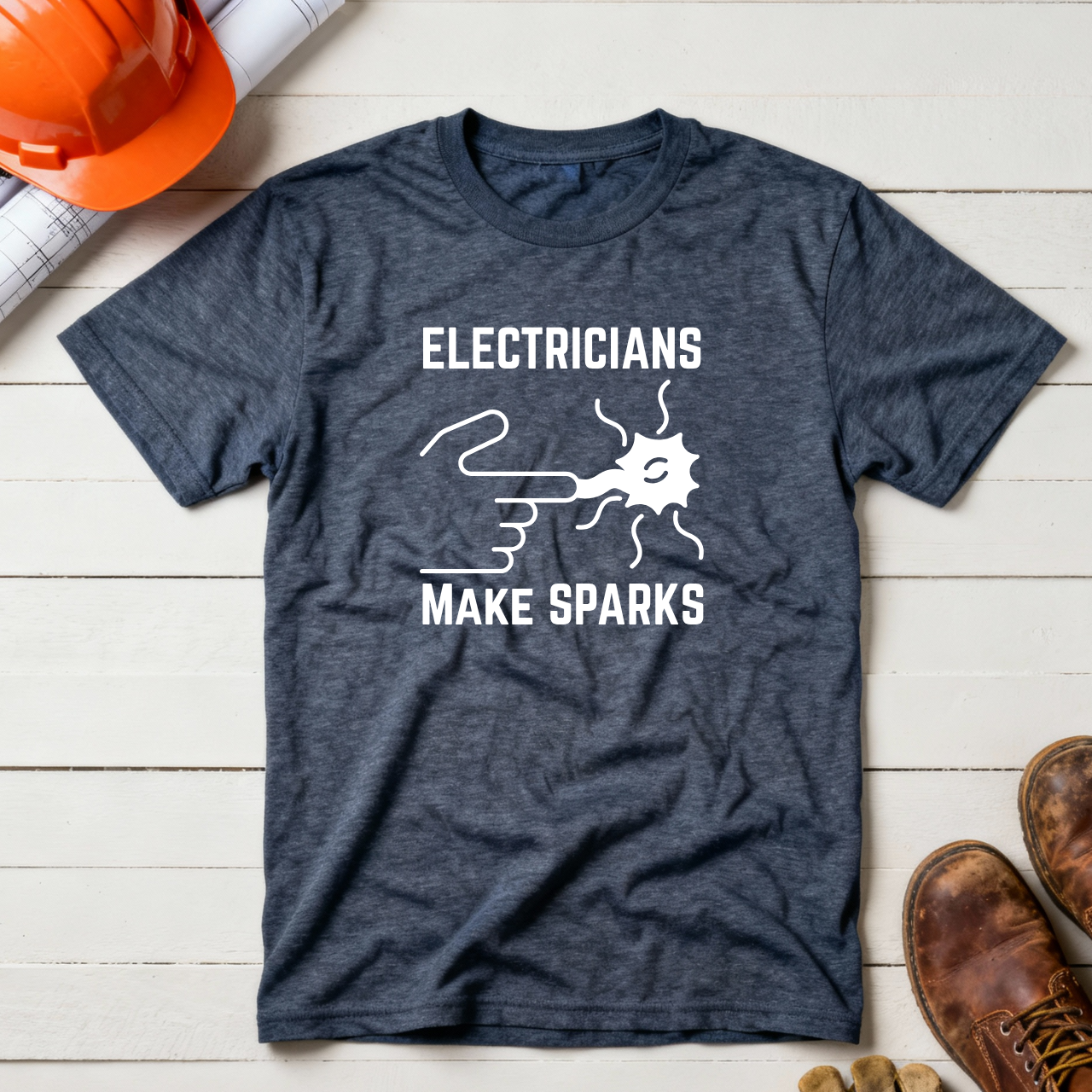 Electricians Make Sparks Construction Humor Unisex Jersey Short Sleeve Tee