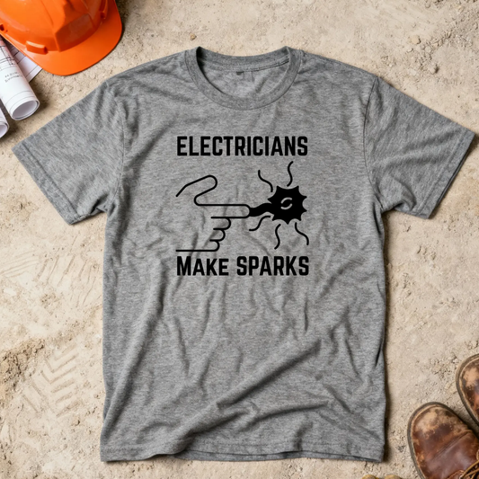 Electricians Make Sparks Construction Humor Unisex Jersey Short Sleeve Tee