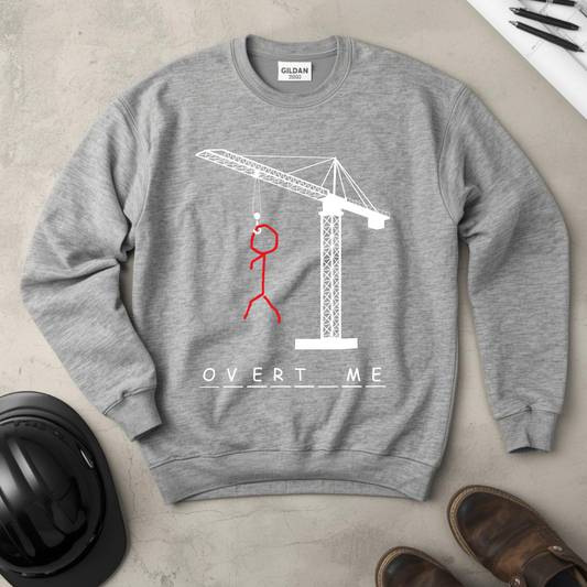 Overtime Crane Hangman Unisex Midweight Softstyle Fleece Crewneck Sweatshirt