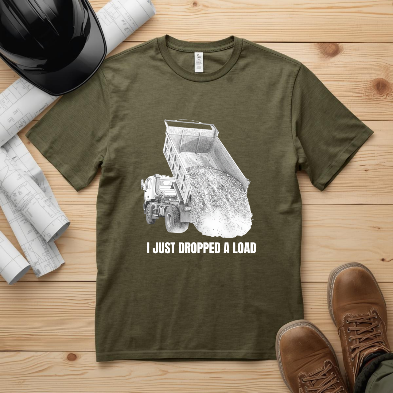 I just Dropped a Load Construction Humor Unisex Jersey Short Sleeve Tee