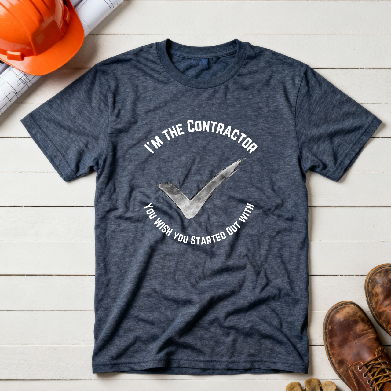 Im the Contractor you Wish you Started Out with Construction Humor Unisex Jersey Short Sleeve Tee
