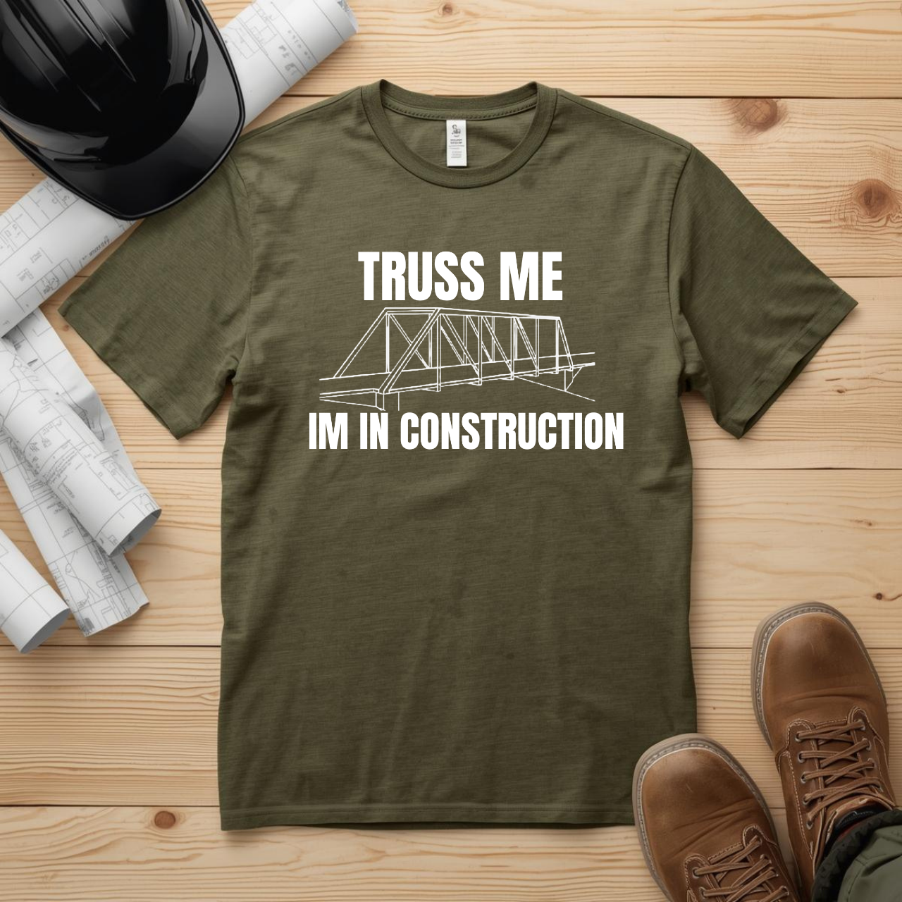 Truss me... Im in Construction Humor Unisex Jersey Short Sleeve Tee