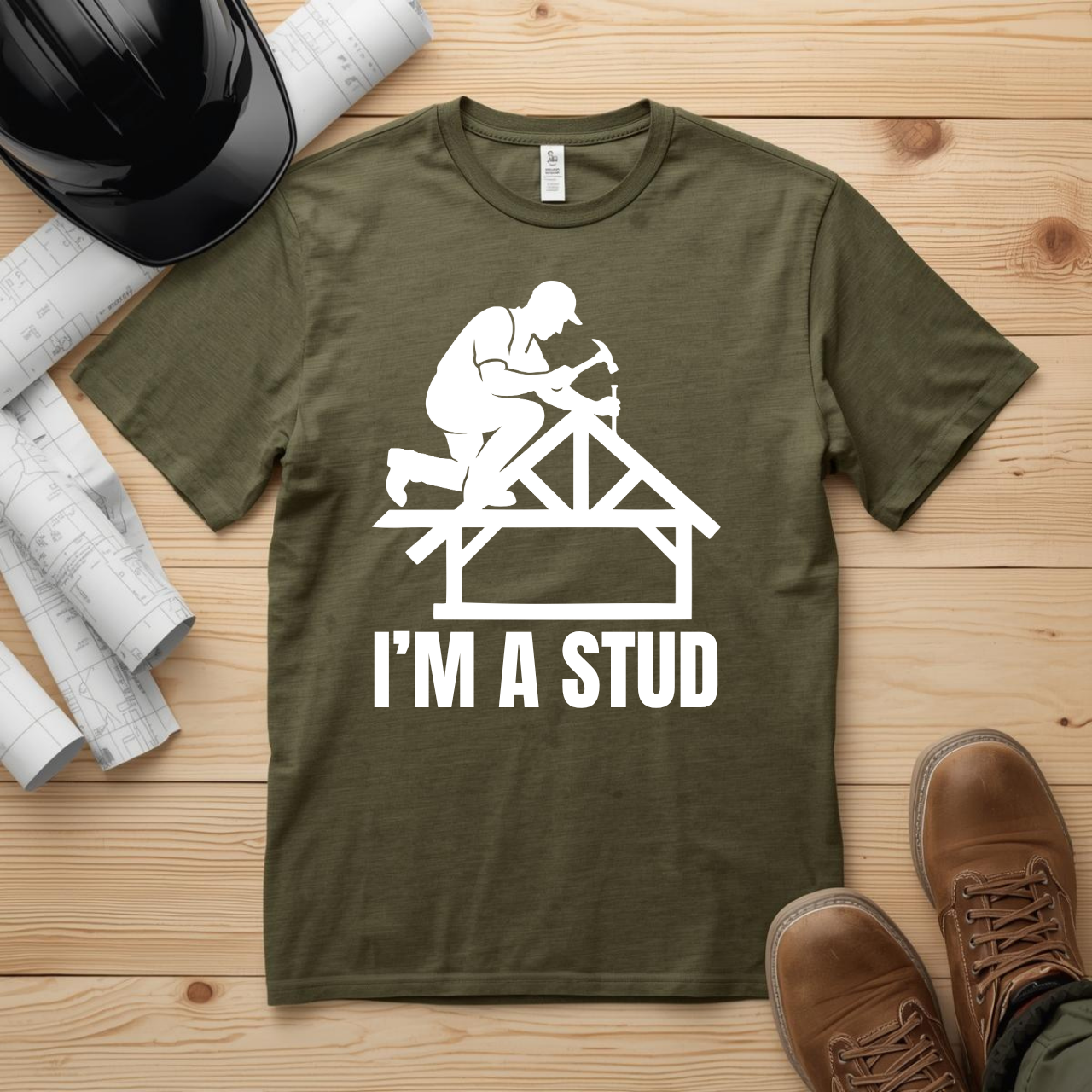 Im a Stud Framer Construction Humor Unisex Jersey Short Sleeve Tee