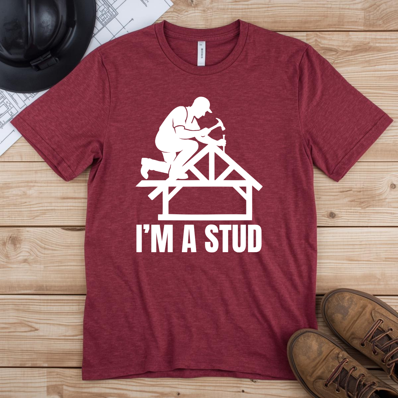 Im a Stud Framer Construction Humor Unisex Jersey Short Sleeve Tee