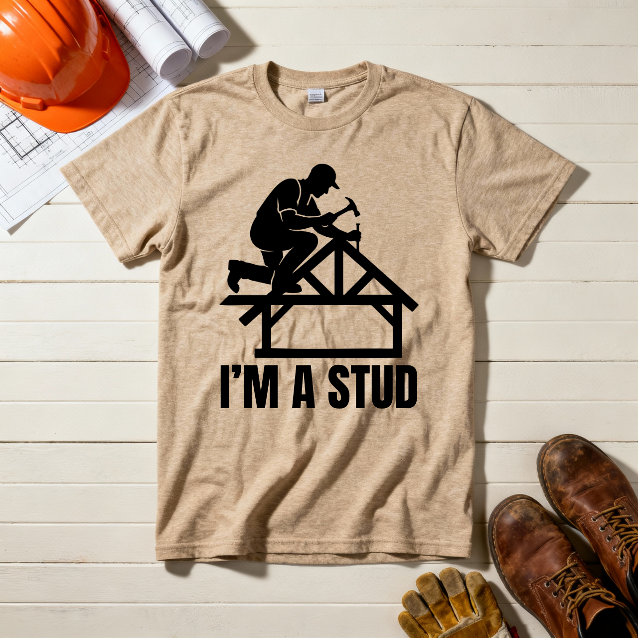 Im a Stud Framer Construction Humor Unisex Jersey Short Sleeve Tee