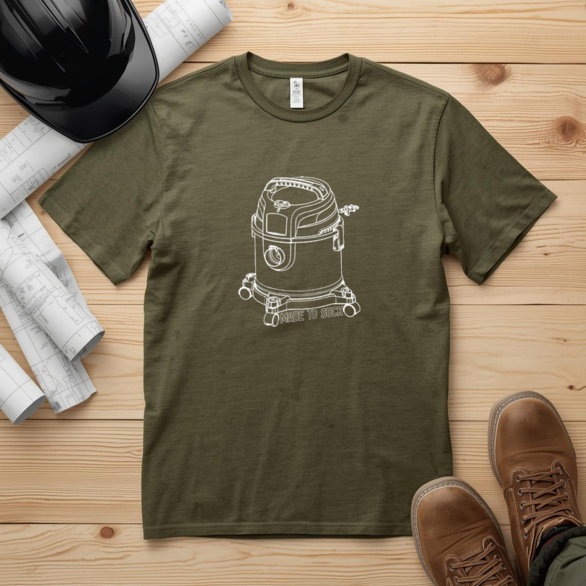 Made to Suck Construction Humor Unisex Jersey Short Sleeve Tee