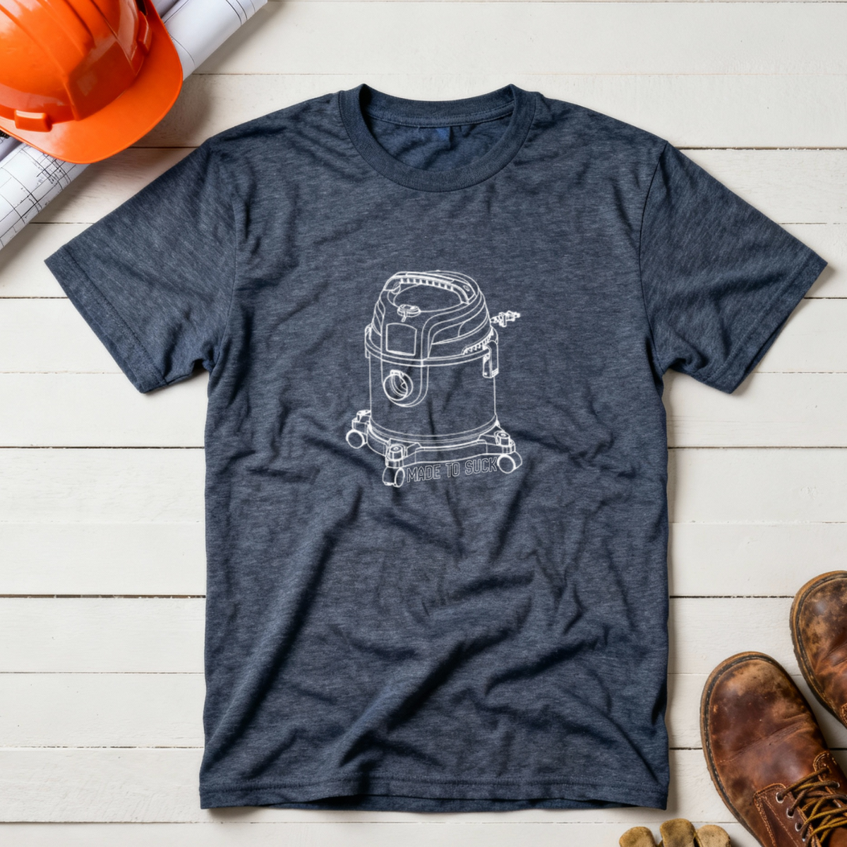 Made to Suck Construction Humor Unisex Jersey Short Sleeve Tee