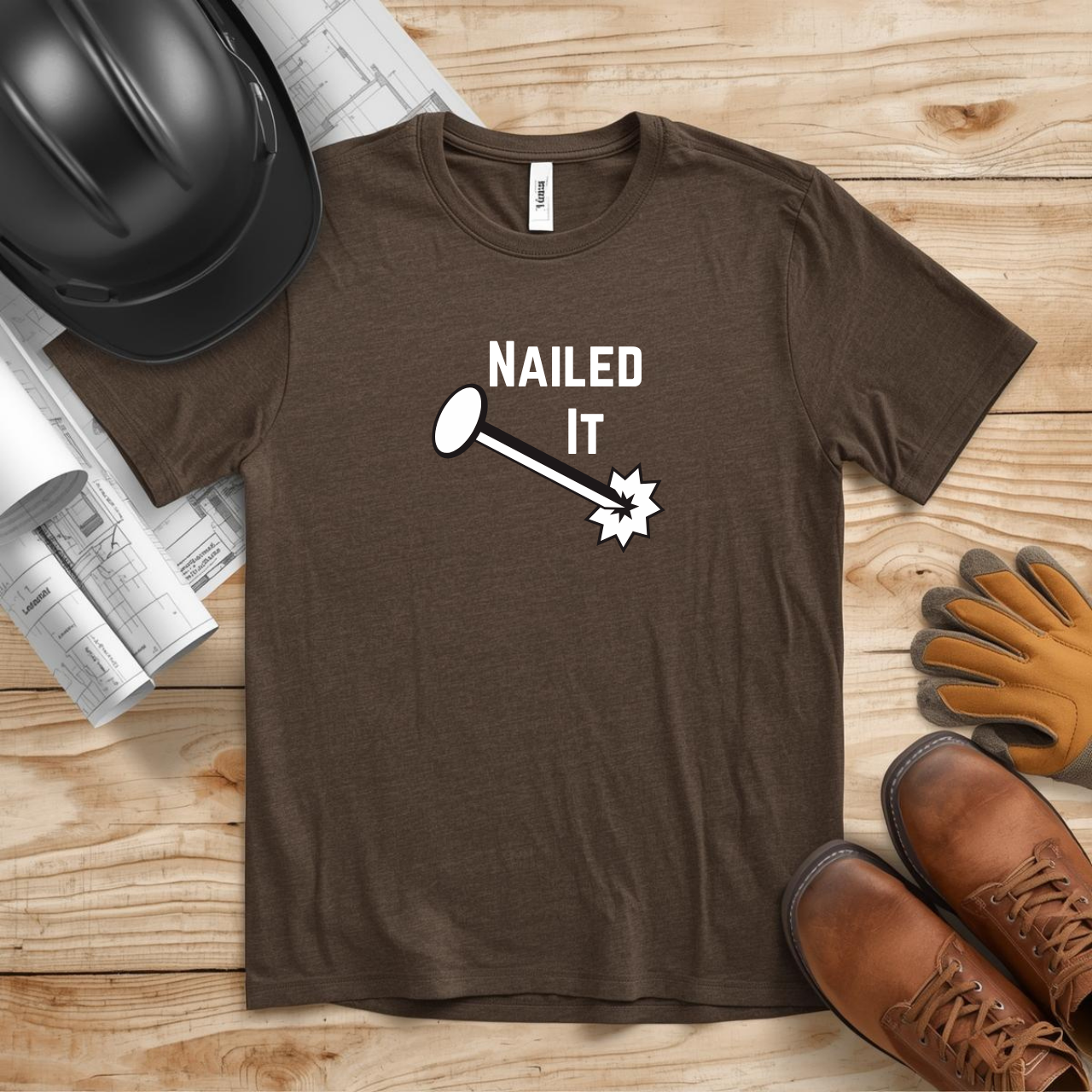 Nail Screw Yourself Conversation Construction Humor Unisex Jersey Short Sleeve Tee