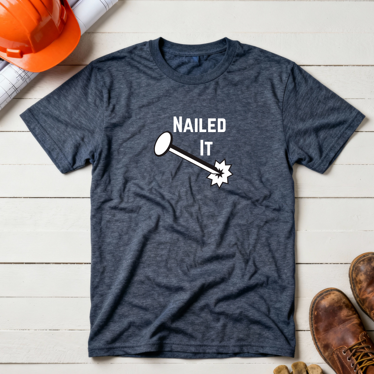 Nail Screw Yourself Conversation Construction Humor Unisex Jersey Short Sleeve Tee