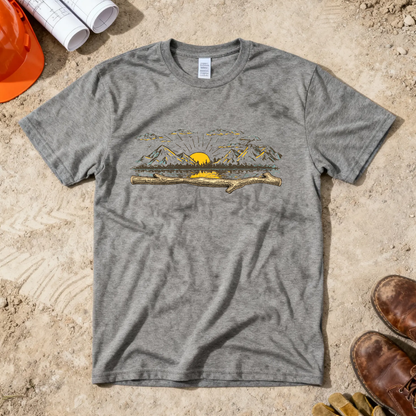 (Good) Morning Wood Construction Humor Unisex Jersey Short Sleeve Tee