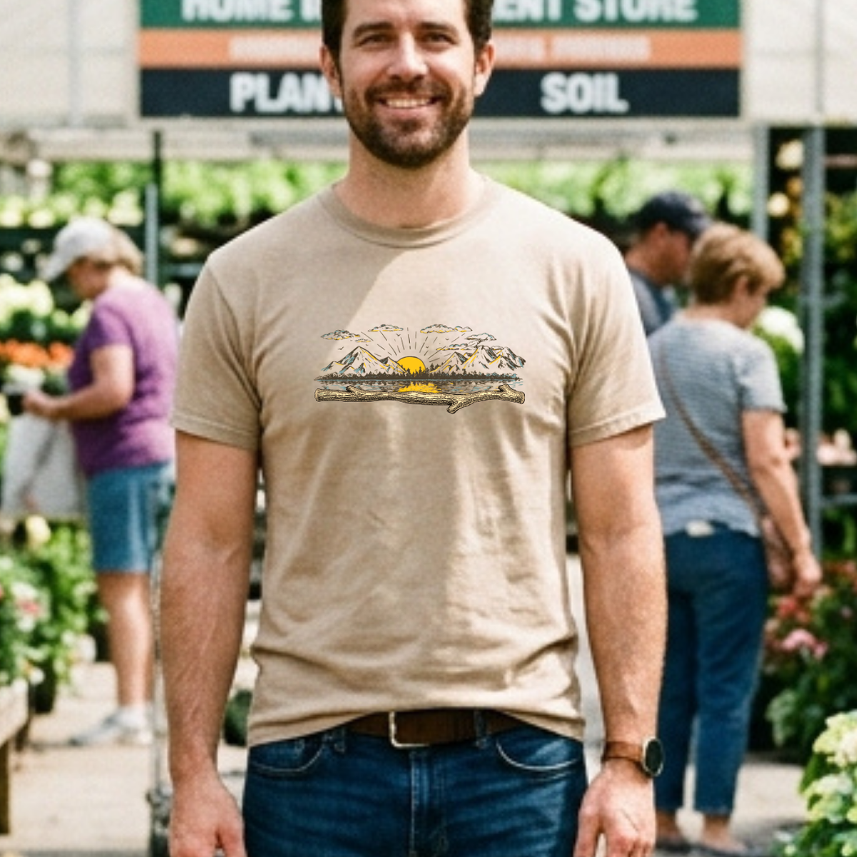 (Good) Morning Wood Construction Humor Unisex Jersey Short Sleeve Tee
