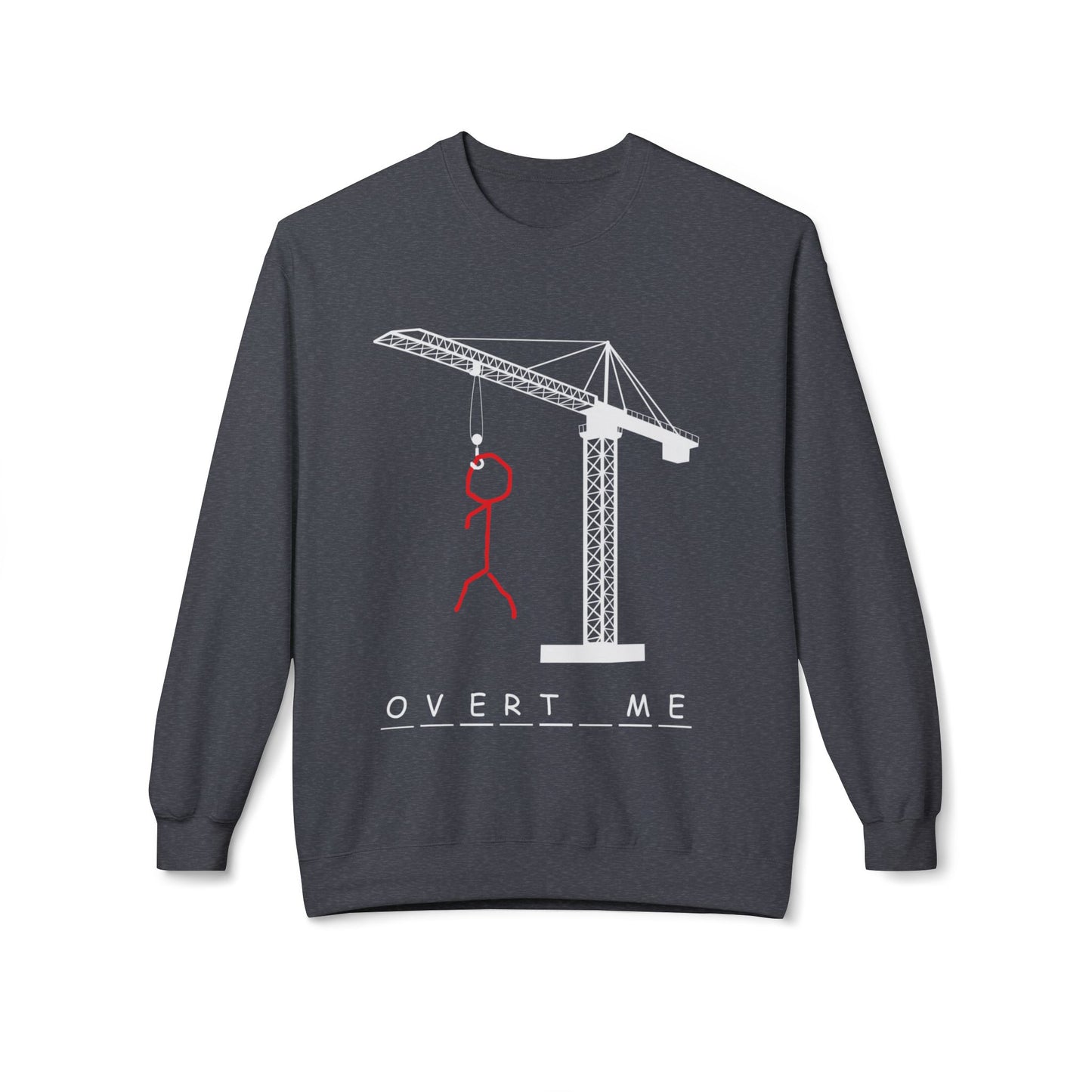 Overtime Hangman Unisex Midweight Softstyle Fleece Crewneck Sweatshirt