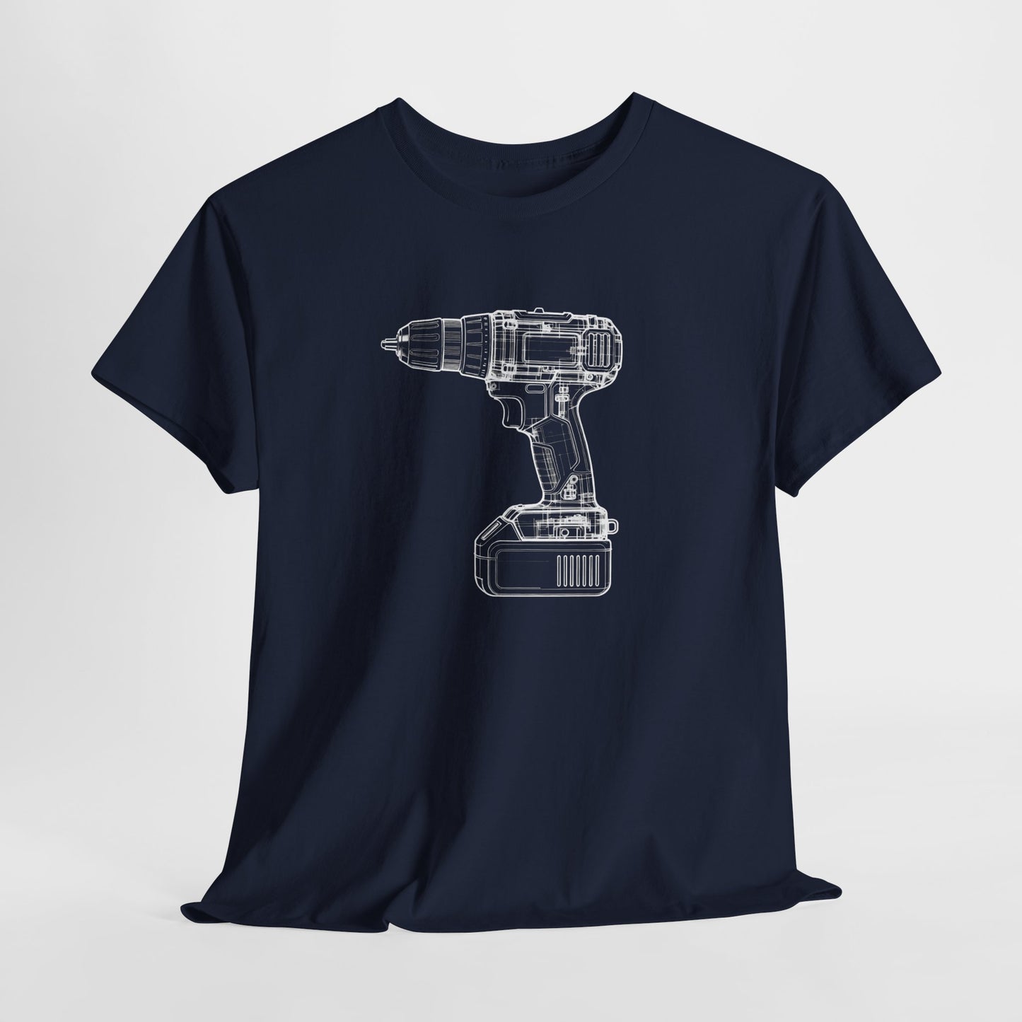 Impact Driver Blueprint Line Design Unisex Heavy Cotton Tee