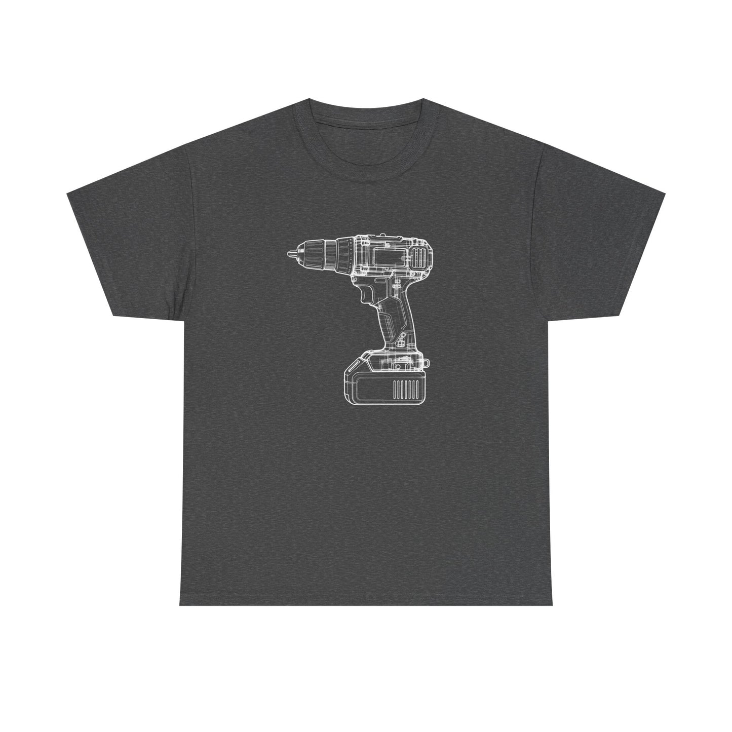 Impact Driver Blueprint Line Design Unisex Heavy Cotton Tee