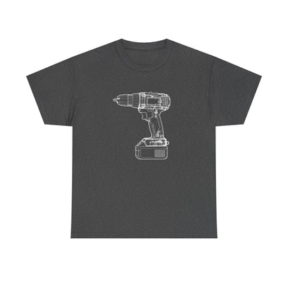 Impact Driver Blueprint Line Design Unisex Heavy Cotton Tee
