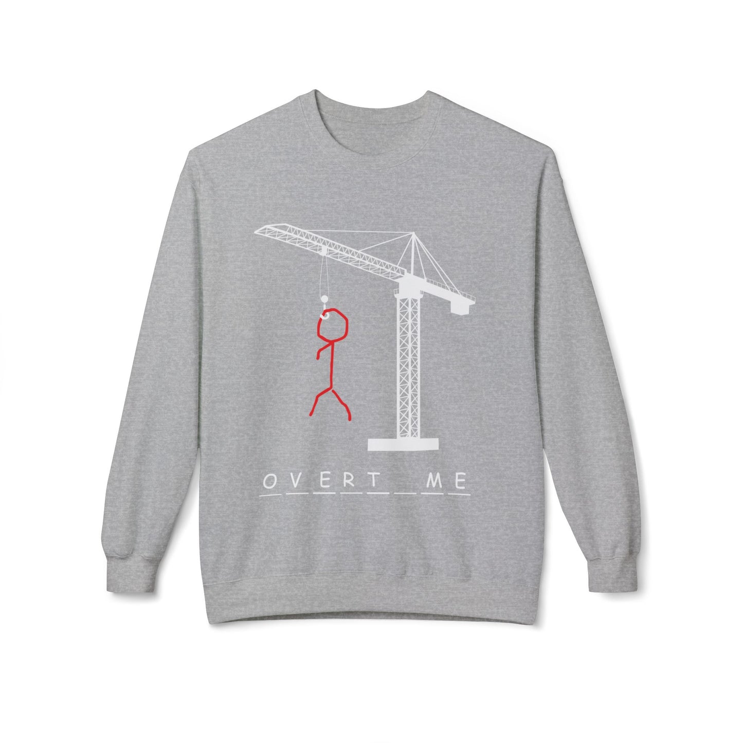 Overtime Hangman Unisex Midweight Softstyle Fleece Crewneck Sweatshirt