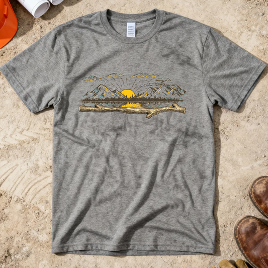 (Good) Morning Wood Construction Humor Unisex Jersey Short Sleeve Tee