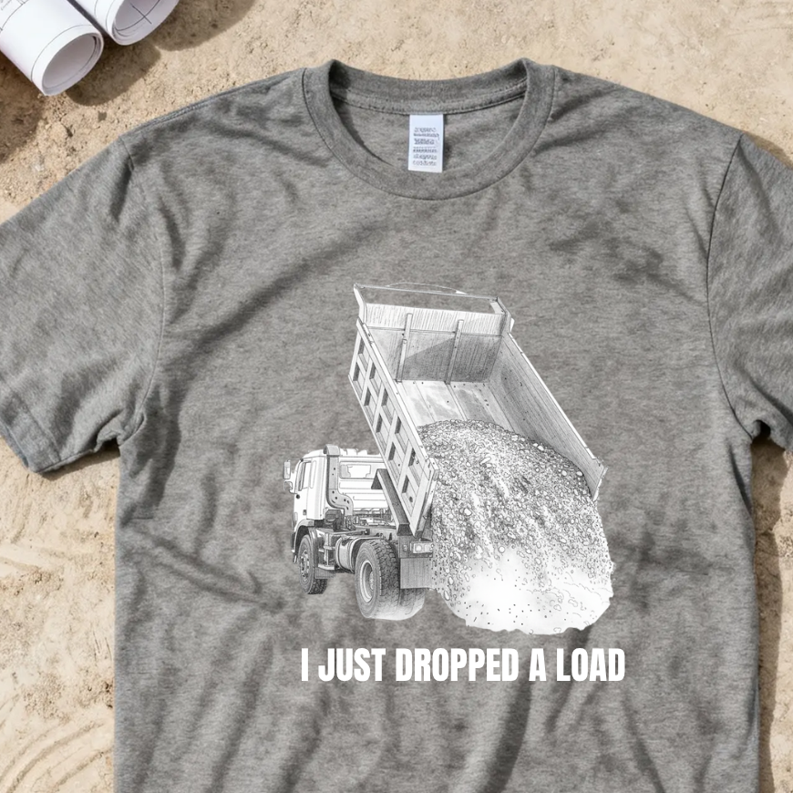 I just Dropped a Load Construction Humor Unisex Jersey Short Sleeve Tee
