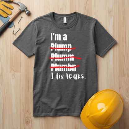 I fix leaks Construction Humor Unisex Jersey Short Sleeve Tee