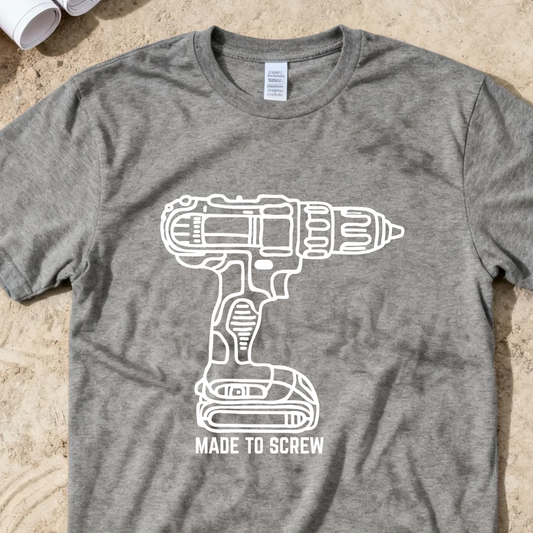 Made to (Power) Screw Construction Humor Unisex Jersey Short Sleeve Tee